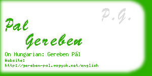 pal gereben business card